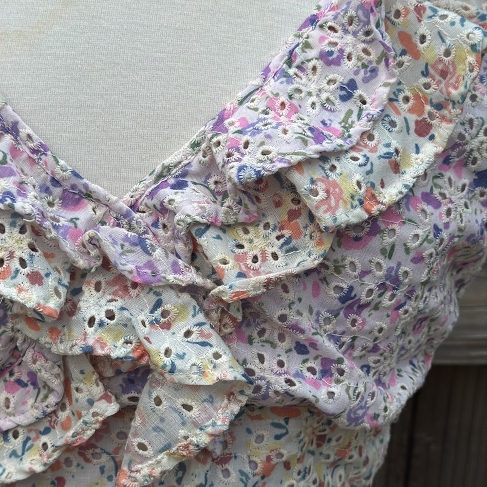 Altar’d State Elysia Floral Top, size Large - Picture 5 of 9